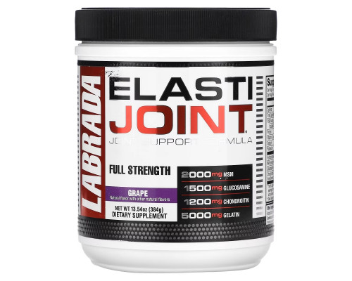 Labrada Nutrition, ElastiJoint, Joint Support Formula, Grape Flavor, 13.54 oz (384 g) Labrada Nutrition, ElastiJoint, Joint Support Formula, Grape Flavor, 13.54 oz (384 g)