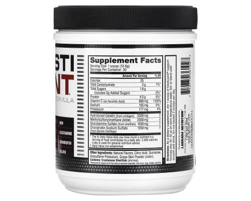 Labrada Nutrition, ElastiJoint, Joint Support Formula, Grape Flavor, 13.54 oz (384 g) Labrada Nutrition, ElastiJoint, Joint Support Formula, Grape Flavor, 13.54 oz (384 g)