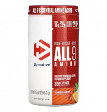 Dymatize Nutrition, All 9 Amino, апельсин и клюква, 15,87 унц. (450 г)