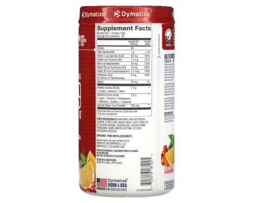 Dymatize Nutrition, All 9 Amino, апельсин и клюква, 15,87 унц. (450 г) Dymatize Nutrition, All 9 Amino, апельсин и клюква, 15,87 унц. (450 г)