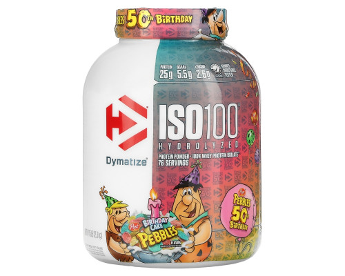 Dymatize Nutrition Dymatize Nutrition, Порошок изолята сывороточного протеина, для занятия спортом, Birthday Cake, 5 фунт (2.3 кг) Dymatize Nutrition Dymatize Nutrition, Порошок изолята сывороточного протеина, для занятия спортом, Birthday Cake, 5 фунт (2.3 кг)