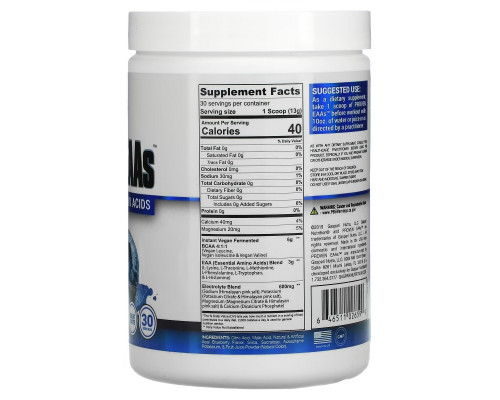Gaspari Nutrition, Proven EAAs with 9 Essential Amino Acids, Blueberry Acai, 13.75 oz (390 g) Gaspari Nutrition, Proven EAAs with 9 Essential Amino Acids, Blueberry Acai, 13.75 oz (390 g)