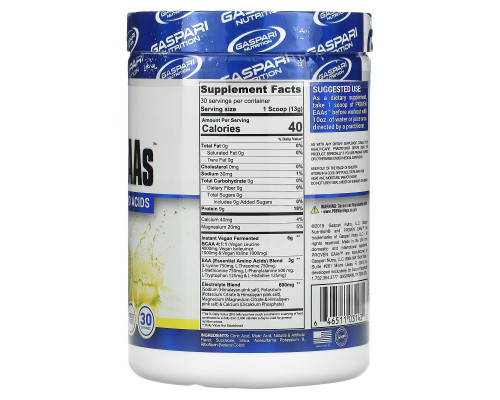 Gaspari Nutrition, Proven EAAs, Lemon Ice, 13.75 oz (390 g) Gaspari Nutrition, Proven EAAs, Lemon Ice, 13.75 oz (390 g)