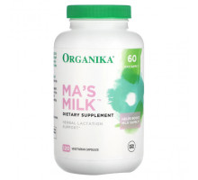 Женское здоровье Organika, MA's Milk, травяная поддержка лактации, 120 растительных капсул