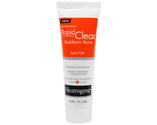 Neutrogena, "Быстрая чистка", гель для точечного нанесения от застарелых прыщей, сильнодействующий, 1 унция (28 г) Neutrogena, "Быстрая чистка", гель для точечного нанесения от застарелых прыщей, сильнодействующий, 1 унция (28 г)