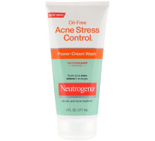 Neutrogena, Oil-Free Acne Stress Control, Power-Cream Wash, 6 fl oz (177 ml)