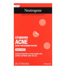 Neutrogena, Ультратонкие патчи от акне, 24 шт.