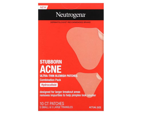Neutrogena, Stubborn Acne Ultra-Thin Blemish Patches , 10 Count Neutrogena, Stubborn Acne Ultra-Thin Blemish Patches , 10 Count