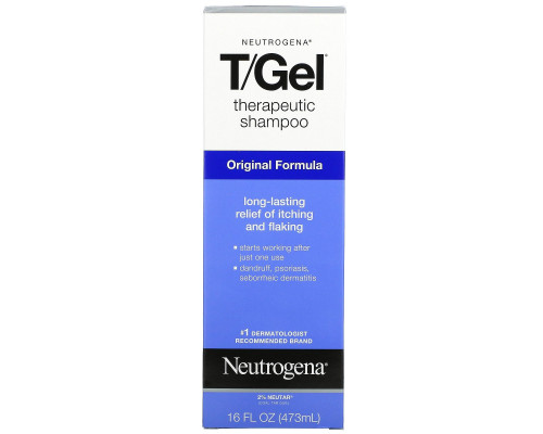 Neutrogena, T/Gel, терапевтический шампунь, оригинальная формула, 16 жидких унций (473 мл) Neutrogena, T/Gel, терапевтический шампунь, оригинальная формула, 16 жидких унций (473 мл)