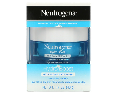 Neutrogena, Hydro Boost, Gel-Cream, Extra-Dry Skin, Fragrance-Free, 1.7 oz (48 g) Neutrogena, Hydro Boost, Gel-Cream, Extra-Dry Skin, Fragrance-Free, 1.7 oz (48 g)