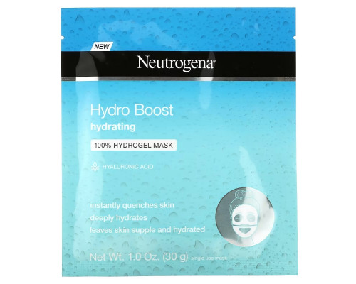 Neutrogena, Hydro Boost, увлажняющая маска для лица, 1 шт., 30 г (1 унция) Neutrogena, Hydro Boost, увлажняющая маска для лица, 1 шт., 30 г (1 унция)