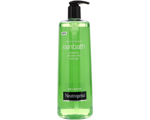 Neutrogena, Rainbath, Renewing Shower and Bath Gel, Pear & Green Tea, 16 fl oz (473 ml) Neutrogena, Rainbath, Renewing Shower and Bath Gel, Pear & Green Tea, 16 fl oz (473 ml)