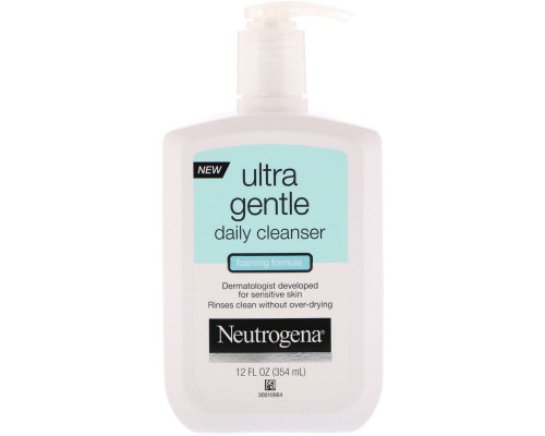 Neutrogena, Ultra Gentle, Daily Cleanser, Foaming Formula, 12 fl oz (354 ml) Neutrogena, Ultra Gentle, Daily Cleanser, Foaming Formula, 12 fl oz (354 ml)