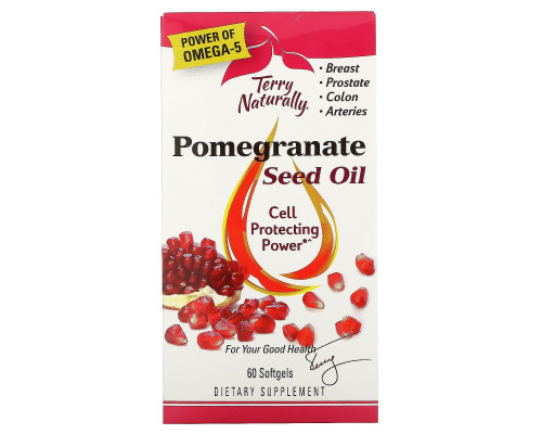 Terry Naturally, Pomegranate Seed Oil, 60 Softgels Terry Naturally, Pomegranate Seed Oil, 60 Softgels