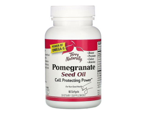 Terry Naturally, Pomegranate Seed Oil, 60 Softgels Terry Naturally, Pomegranate Seed Oil, 60 Softgels