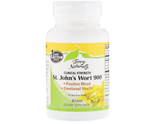 Terry Naturally, St. John's Wort 900, 60 Tablets