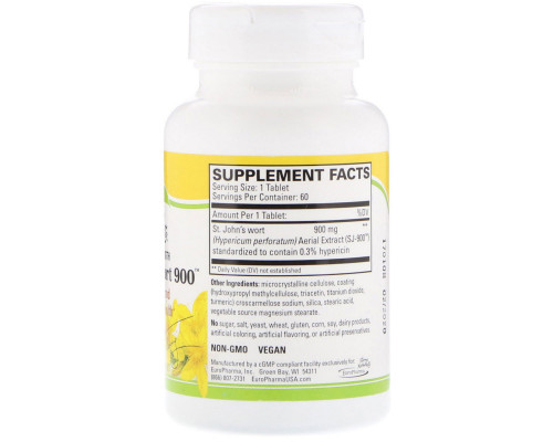 Terry Naturally, St. John's Wort 900, 60 Tablets