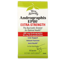 Terry Naturally, Andrographis EP80, Extra Strength, 60 Capsules