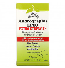 Terry Naturally, Andrographis EP80, Extra Strength, 60 Capsules