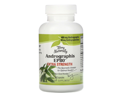 Terry Naturally, Andrographis EP80, Extra Strength, 60 Capsules Terry Naturally, Andrographis EP80, Extra Strength, 60 Capsules