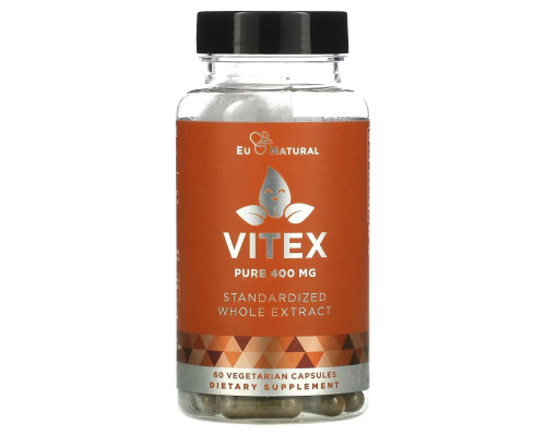 Eu Natural, Vitex, 400 mg, 60 Vegetarian Capsules Eu Natural, Vitex, 400 mg, 60 Vegetarian Capsules