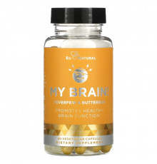 Eu Natural, My Brain!, Feverfew & Butterbur, 60 Vegetarian Capsules