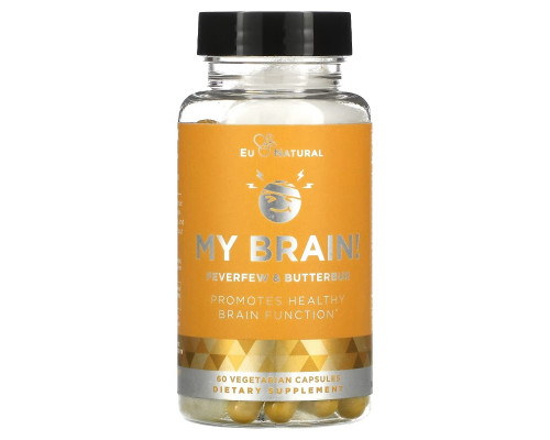 Eu Natural, My Brain!, Feverfew & Butterbur, 60 Vegetarian Capsules Eu Natural, My Brain!, Feverfew & Butterbur, 60 Vegetarian Capsules