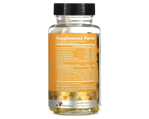 Eu Natural, My Brain!, Feverfew & Butterbur, 60 Vegetarian Capsules Eu Natural, My Brain!, Feverfew & Butterbur, 60 Vegetarian Capsules