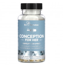 Eu Natural, Conception for Her, Fertility Aid & Multi , 60 Vegetarian Capsules