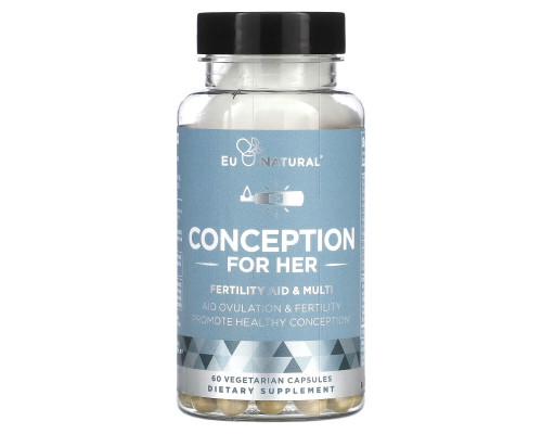 Eu Natural, Conception for Her, Fertility Aid & Multi , 60 Vegetarian Capsules Eu Natural, Conception for Her, Fertility Aid & Multi , 60 Vegetarian Capsules