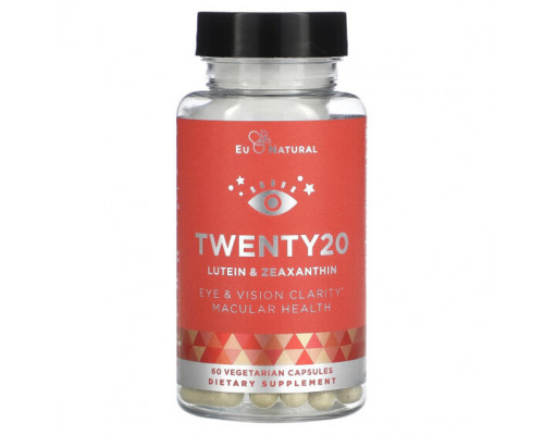 Антиоксиданты Twenty20, Lutein & Zeaxanthin, 60 Vegetarian Capsules Антиоксиданты Twenty20, Lutein & Zeaxanthin, 60 Vegetarian Capsules