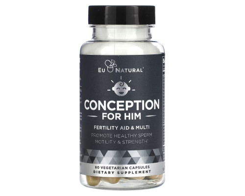Eu Natural, Conception Men, Fertility Aid & Multi, 60 Vegetarian Capsules Eu Natural, Conception Men, Fertility Aid & Multi, 60 Vegetarian Capsules