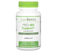 Пребиотики и пробиотики Hyperbiotics, Pro-IBS Support, 30 млрд КОЕ, 30 вегетарианских капсул