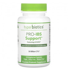 Пребиотики и пробиотики Hyperbiotics, Pro-IBS Support, 30 млрд КОЕ, 30 вегетарианских капсул