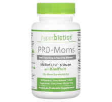 Hyperbiotics, PRO-Moms, Идеальный Пренатальный Пробиотик, 5 миллиардов CFU', 30 Таблеток