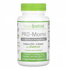 Hyperbiotics, PRO-Moms, Идеальный Пренатальный Пробиотик, 5 миллиардов CFU', 30 Таблеток