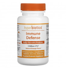 Hyperbiotics, Immune Defense, 3 Billion CFU, Natural Orange, 60 Chewable Tablets