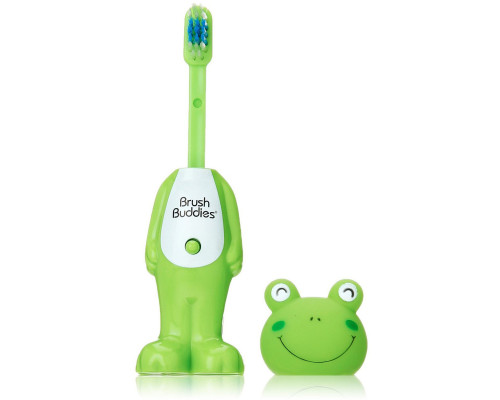 Brush Buddies, Poppin', Leapin' Louie Frog, Soft, 1 Toothbrush Brush Buddies, Poppin', Leapin' Louie Frog, Soft, 1 Toothbrush