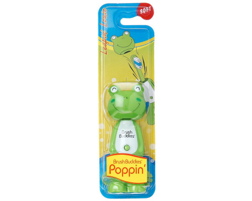 Brush Buddies, Poppin', Leapin' Louie Frog, Soft, 1 Toothbrush Brush Buddies, Poppin', Leapin' Louie Frog, Soft, 1 Toothbrush
