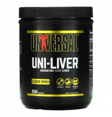 Universal Nutrition Uni-Liver сушеная печень 250 таблеток