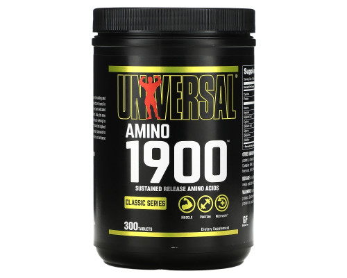 Universal Nutrition Амино 1900 Аминокислотная Добавка 300 таблеток Universal Nutrition Амино 1900 Аминокислотная Добавка 300 таблеток