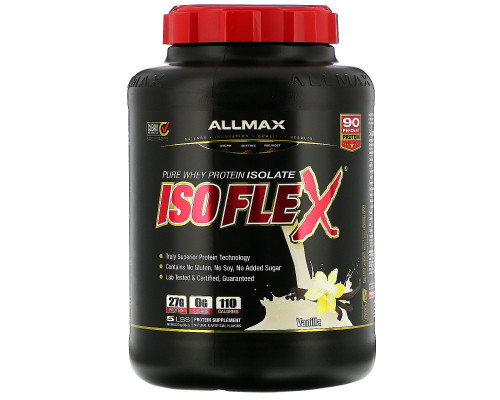 ALLMAX Nutrition, Изофлекс, Чистый Изолят Сывороточного Протеина, Ваниль, 80 унции (2.27 кг) ALLMAX Nutrition, Изофлекс, Чистый Изолят Сывороточного Протеина, Ваниль, 80 унции (2.27 кг)
