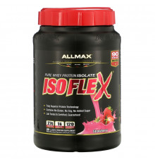 ALLMAX Nutrition, Изофлекс, Чистый Изолят Сывороточного Протеина, Клубника, 2 фунта (907 г)