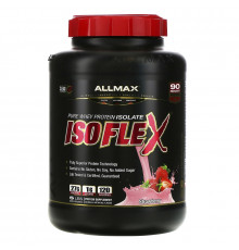 ALLMAX Nutrition, Изофлекс, Чистый Изолят Сывороточного Протеина, Клубника, 5 фунтов. (2.27 кг)