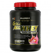 ALLMAX Nutrition, AllWhey Gold, Premium Isolate / Whey Protein Blend, Strawberry, 5 lbs. (2.27 kg)