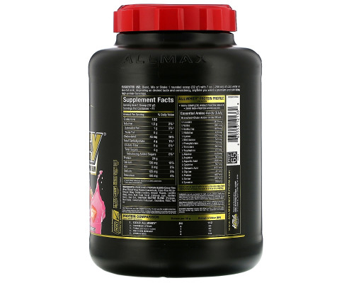 ALLMAX Nutrition, AllWhey Gold, Premium Isolate / Whey Protein Blend, Strawberry, 5 lbs. (2.27 kg) ALLMAX Nutrition, AllWhey Gold, Premium Isolate / Whey Protein Blend, Strawberry, 5 lbs. (2.27 kg)
