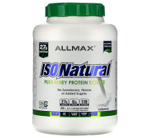 ALLMAX Nutrition, IsoNatural, Чистый Изолят Сывороточного Протеина, Оригинальный, Без вкуса, 79 унции (2.25 кг)