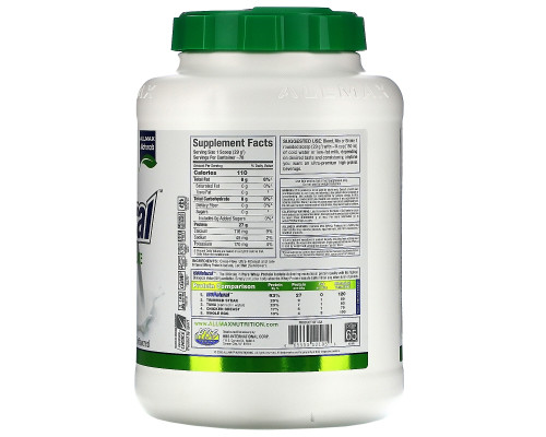 ALLMAX Nutrition, IsoNatural, Чистый Изолят Сывороточного Протеина, Оригинальный, Без вкуса, 79 унции (2.25 кг)