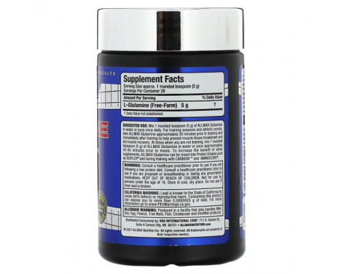 Аминокислоты ALLMAX, глутамин, 100 г (3,53 унции) Аминокислоты ALLMAX, глутамин, 100 г (3,53 унции)