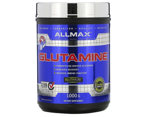 ALLMAX Nutrition, 100% чистый микронизированный глутамин, 1000 г ALLMAX Nutrition, 100% чистый микронизированный глутамин, 1000 г